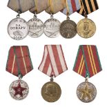 WWII Russian medals awarded to Junior Lieutenant A.D. Yakovlev, 538th Army Mortar Regiment