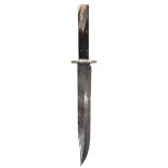 Victorian bowie knife, Joseph Rodgers & Son, overall length 50.5 cm