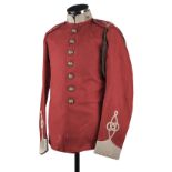 Boer War period scarlet tunic, of the 5 Volunteer Battalion, South Wales Borderers