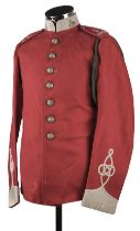 Boer War period scarlet tunic, of the 5 Volunteer Battalion, South Wales Borderers
