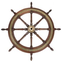 HMS Liverpool. The ship's wheel from HMS Liverpool