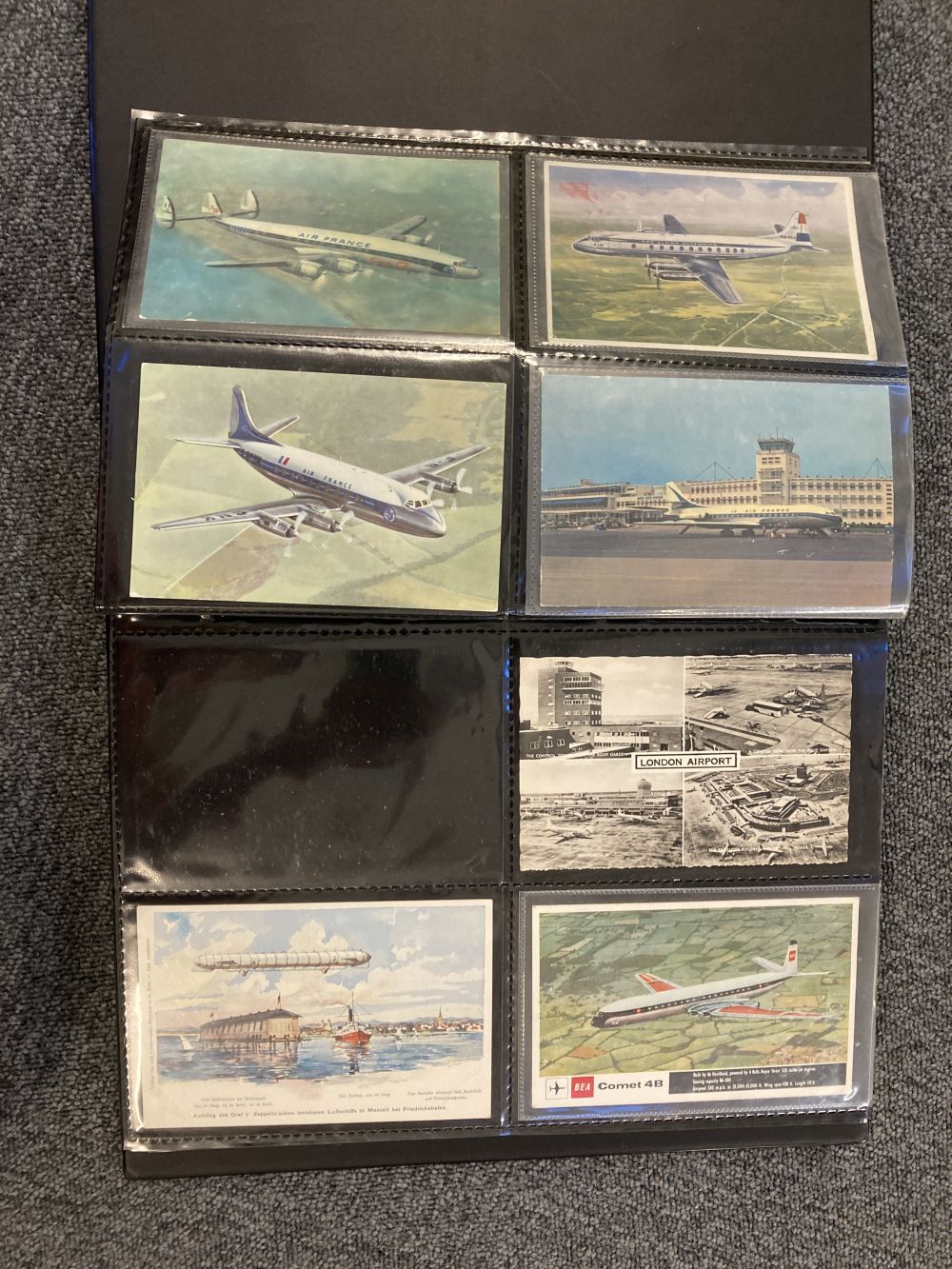 Aviation Postcards. Collection of 196 aviation postcards, 1950/60s - Image 4 of 7
