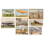 Trade cards. Collection of approx. 300 trade cards depicting Airships & Ballons etc., early 20th-c.