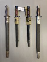 Bayonets. British Lee Enfield SMLE bayonet, RFI Mk 2 and other bayonets