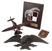 RAF Memorabilia. Royal Air Force eagle wall plaque, 1939-45