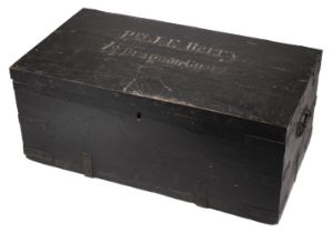 Boer War. A military wooden box, circa 1900