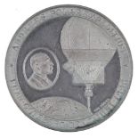Scandinavian Polar Expeditions, 1893 and 1896-7, white metal medal by A. Högel