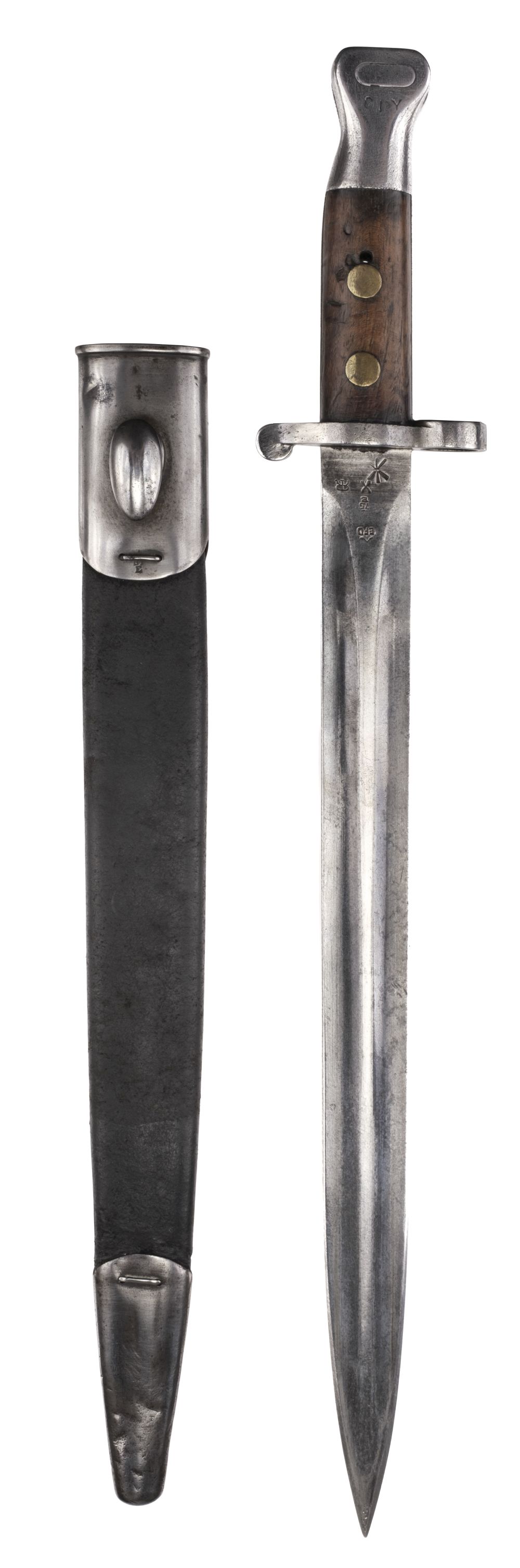 Bayonet. British 1888 pattern Mk II Lee Metford rifle bayonet