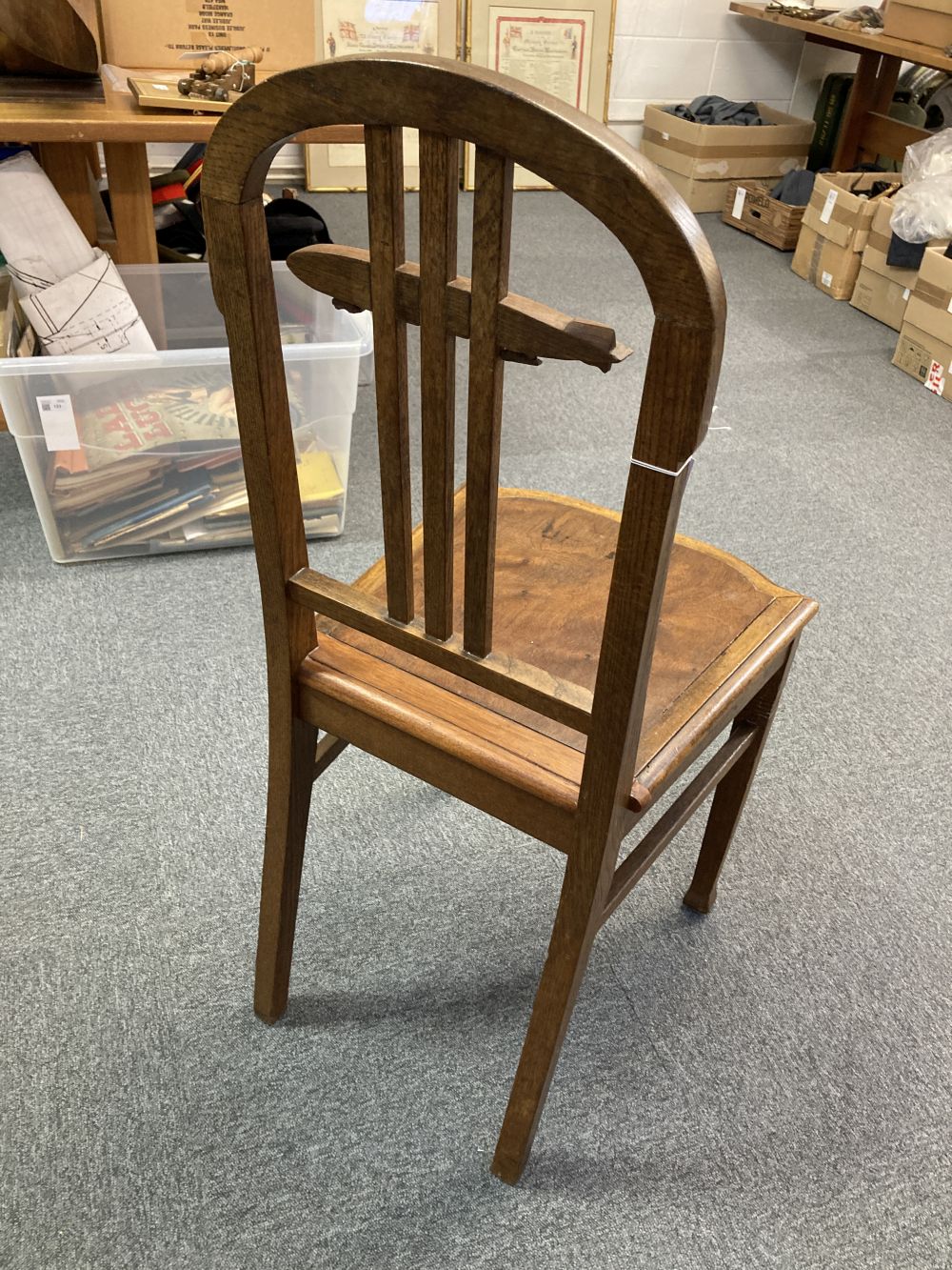 Airship Chair. An art deco oak airship chair, circa 1920s - Image 5 of 6