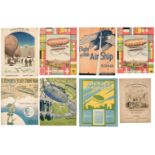 Sheet Music. Approx. 100 pieces of sheet music with an aviation theme, lmid 19th-early 20th c.