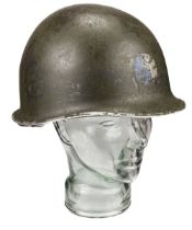 WWII American M1 steel helmet of the 29th Infantry Division, circa 1944