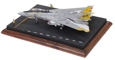 Aircraft Diorama. F-14A Tomcat, a fine diorama, showing a Tomcat flown by Commander Jerry Riendeau