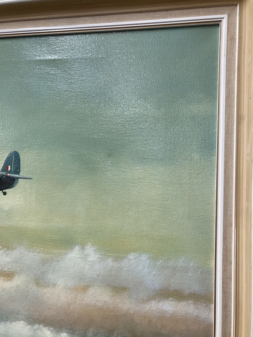 Pears (Dion, 1928-1985). Unmarked Spitfire of the Photographic Reconnaissance Unit, oil on canvas - Image 2 of 5