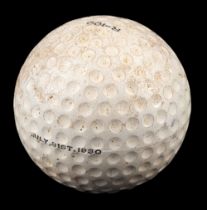 R101 Golf Ball. A presentation golf ball - Maurice Steff, Second Officer on R101, circa 1930