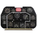 American aircraft cockpit instrument panel, probably from a P-51