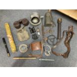 WWII Collectables. WWII RAF brass telescope, 1942 and other items