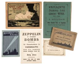 Zeppelin Raids. A collection of WWI Zeppelin Raid related ephemera