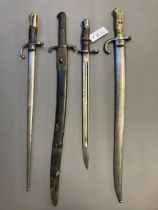 Bayonets. British 1856 pattern sword bayonet, Weyersberg and other bayonets