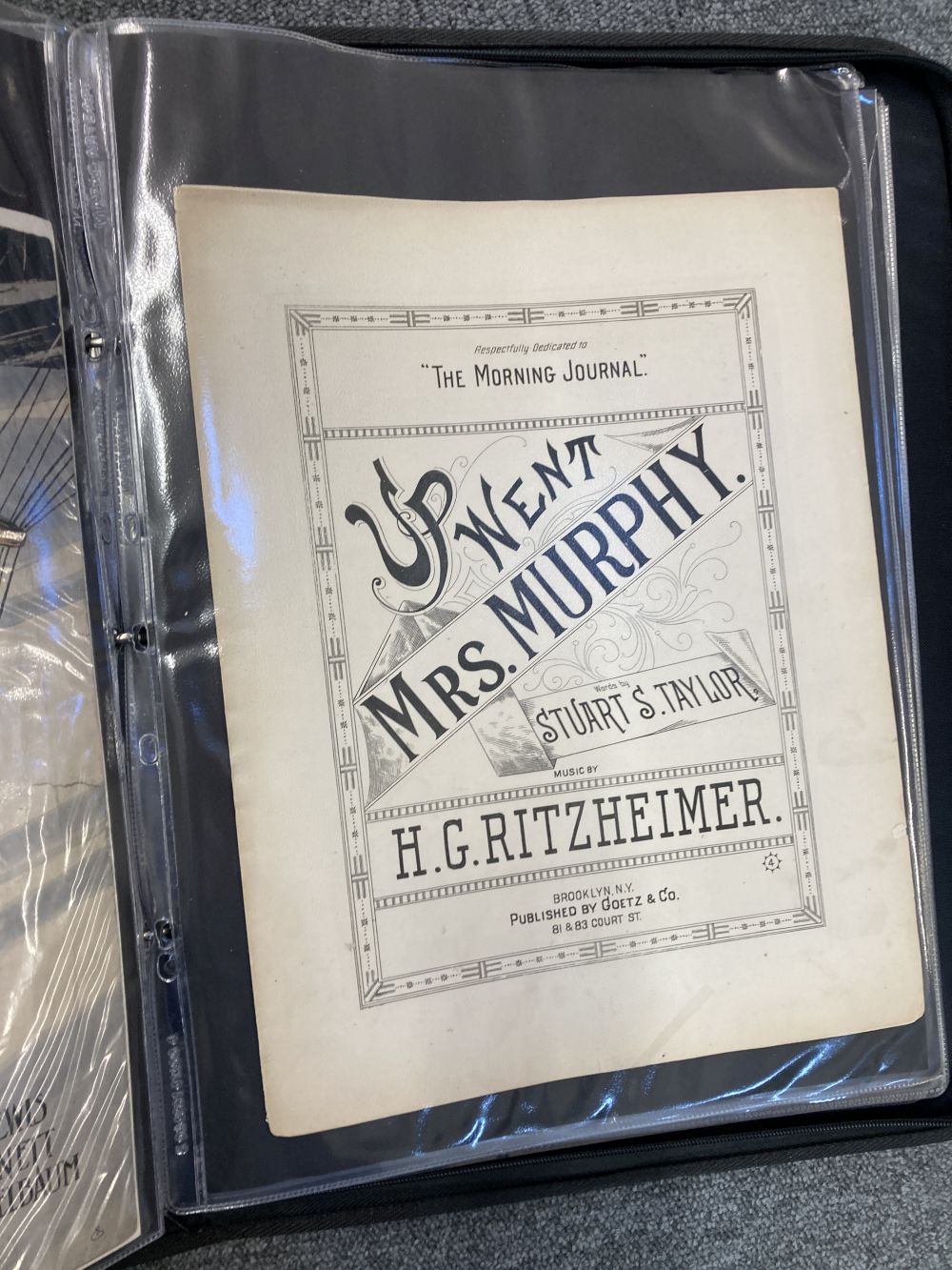 Sheet Music. Approx. 100 pieces of sheet music with an aviation theme, lmid 19th-early 20th c. - Image 8 of 17