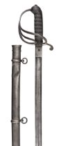 Victorian Volunteer Artillery officer's sword, W.H. Scott, Bristol
