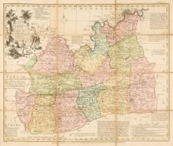 Surrey. A collection of 19 folding maps, 18th, 19th & early 20th century