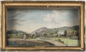 German Panoramas. A group of five hand-painted layered views, circa 1810