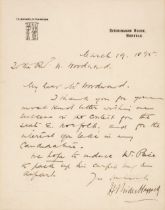 Haggard (Henry Rider). Five Autograph Letters Signed, 19 March 1895, etc.