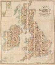 British Isles. Walker (J. & C.). Map of the British Isles..., circa 1850