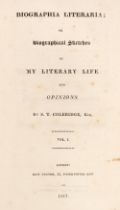 Coleridge (Samuel Taylor). Biographia Literaria..., 1817