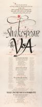 Gallacher (Ethna, 1940-2018). William Shakespeare at the V&A. A demonstration of calligraphy