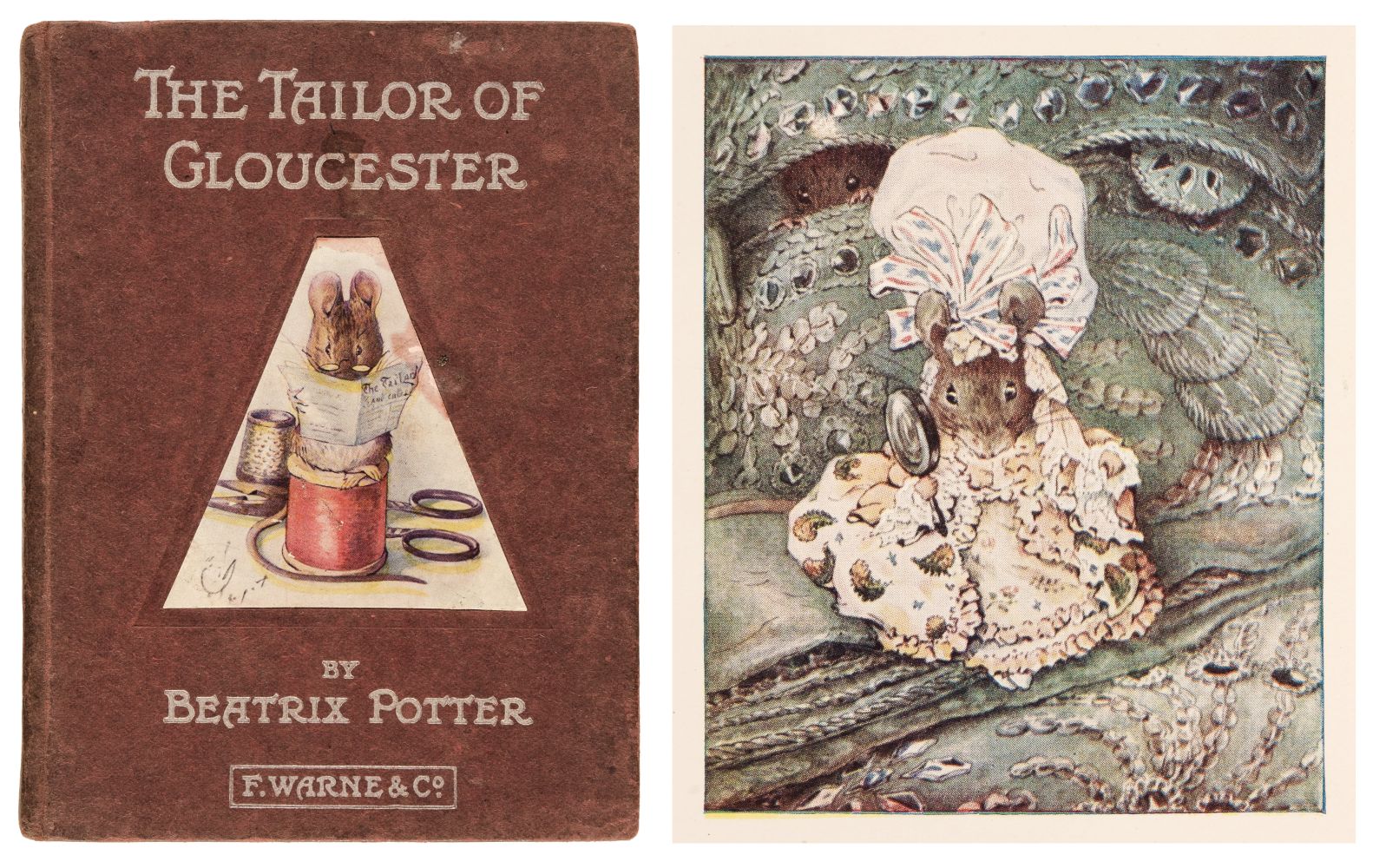 Potter (Beatrix). The Tailor of Gloucester, 1st edition, 2nd printing, 1903