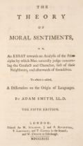 Smith (Adam). The Theory of Moral Sentiments…, 5th edition, London: W. Strahan, 1781