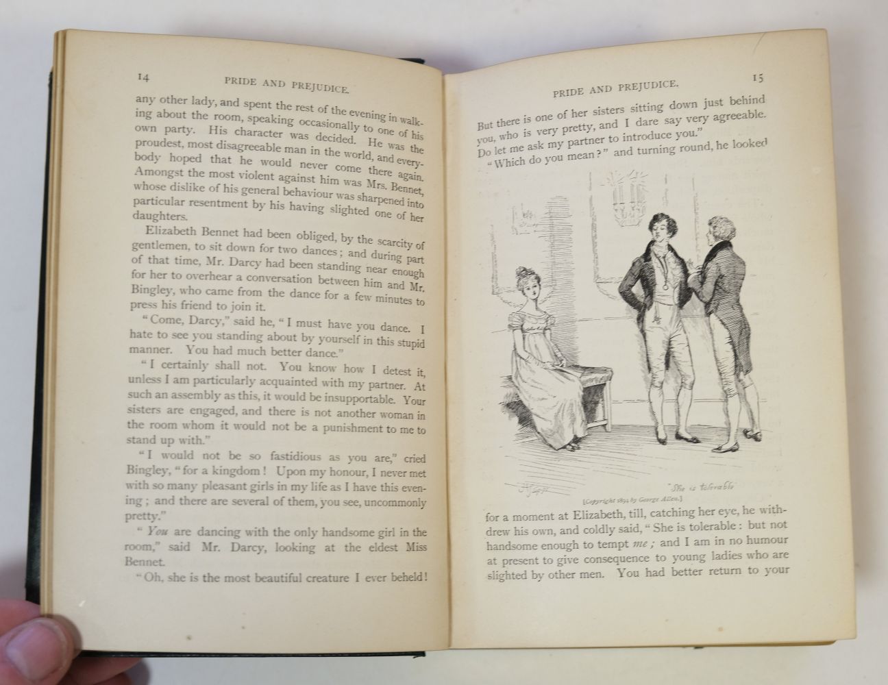Austen (Jane). Pride and Prejudice, 1st Peacock edition, London: George Allen, 1894 - Image 11 of 11