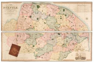 Norfolk. Bryant (Andrew), Map of the County of Norfolk from Actual Survey..., 1826