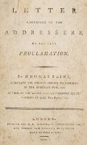 Paine (Thomas). Letter Addressed to the Addressers on the Late Proclamation…, London: 1792