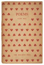 Bell (Clive). Poems, 1st edition, Richmond: Printed & Published by Leonard & Virginia Woolf