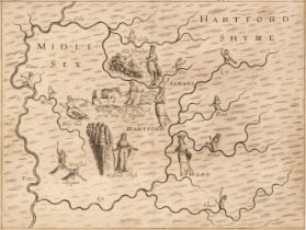 Middlesex. Drayton (Michael). An untitled allegorical map of Middlesex..., [1612 or later]