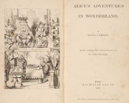 Carroll (Lewis). Alice's Adventures in Wonderland, 2nd (first published) edition, 1866