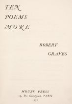 Hours Press. Ten Poems More, by Robert Graves, 1930