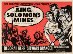 King Solomon's Mines. A group of 3 colour lithographic posters for the 1950 film, 1960s re-issues