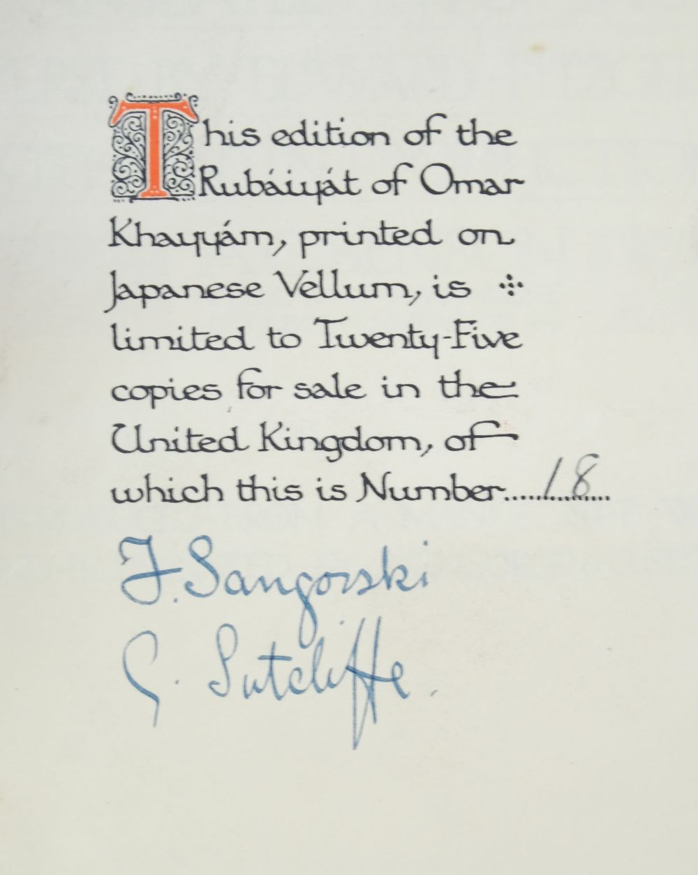 Sangorski & Sutcliffe Binding. Rubaiyat of Omar Khayyam, 1911 - Image 9 of 15