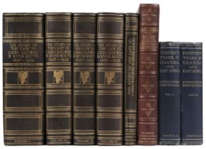 Weinthal (Leo, editor). The Story of the Cape to Cairo Railway and River Route, 5 vols, 1923-26