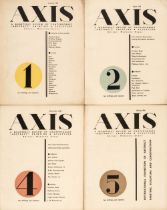 Evans (Myfanwy, editor). Axis, A Quarterly Review of Contemporary Abstract Painting..., 1935-1937