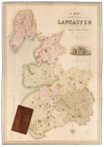 Lancashire. Hennet (G.), A Map of the County Palatine of Lancaster, 1830