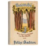 Salten (Felix). Bambi, Eine Lebensgefchichte aus dem Balde, 1st edition, Berlin: Ullstein, 1923