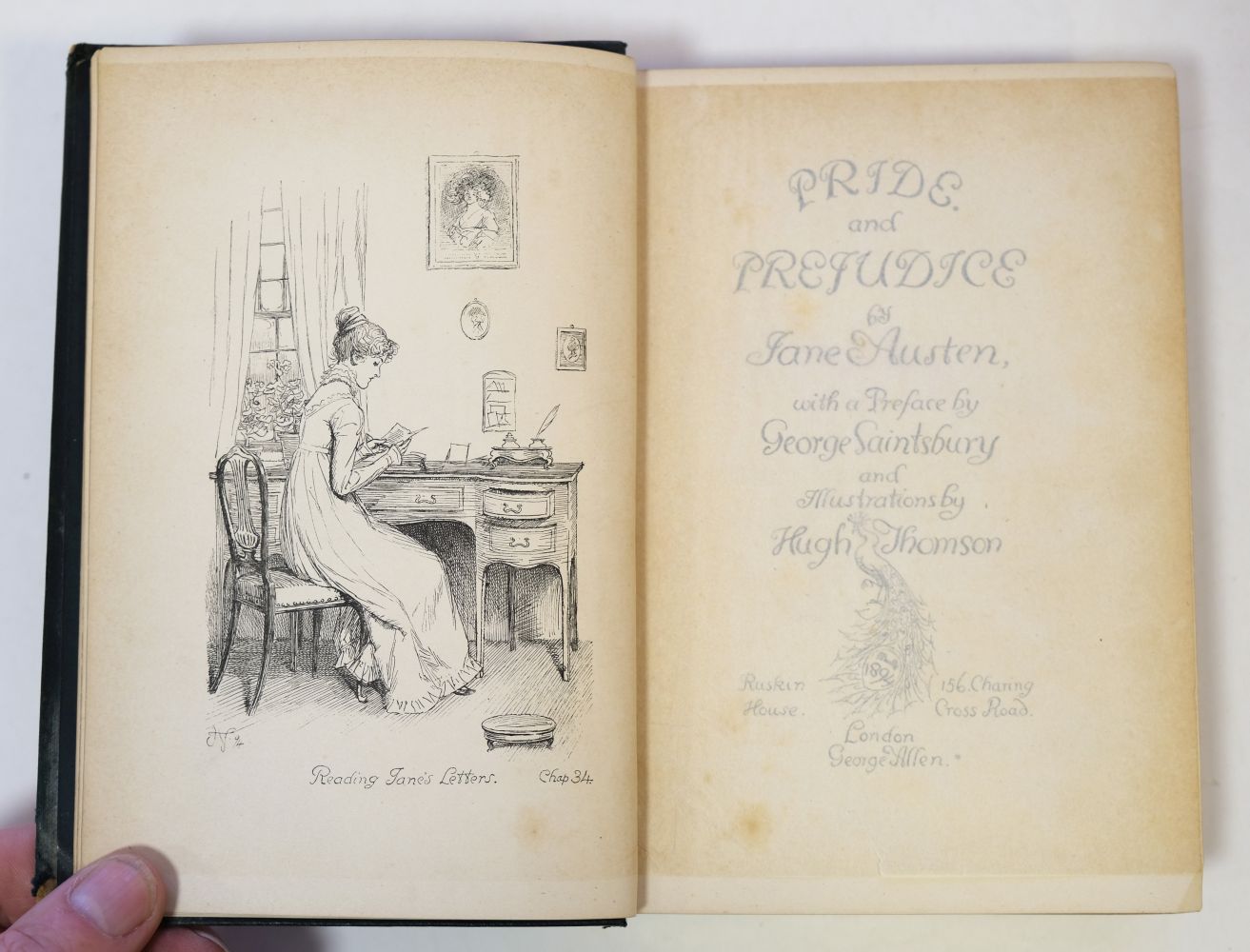 Austen (Jane). Pride and Prejudice, 1st Peacock edition, London: George Allen, 1894 - Image 8 of 11