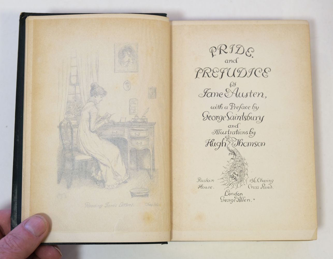 Austen (Jane). Pride and Prejudice, 1st Peacock edition, London: George Allen, 1894 - Image 9 of 11