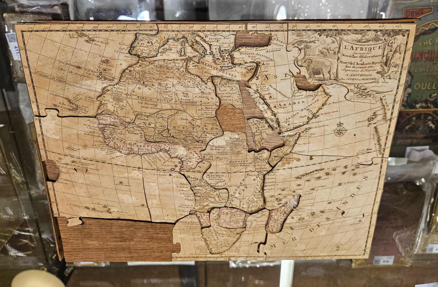 Map Jigsaws. L'Amerique Meridionale, L'Amerique Septentrionale, L'Asie, and L'Afrique, c. 1735-1778 - Image 4 of 6