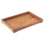 A CHINESE HUANGHUALI LATCH-STYLE TEA TRAY