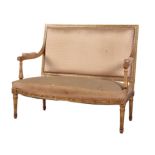 A LOUIS XVI STYLE GILWOOD SETTEE